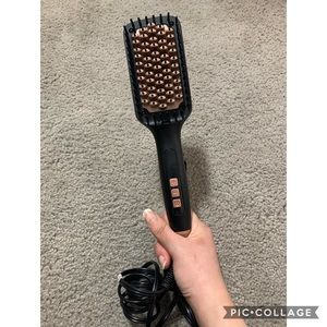 Hair Brush Straightener